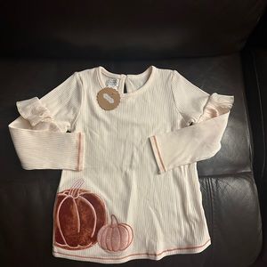 Mud pie pumpkin shirt NWT